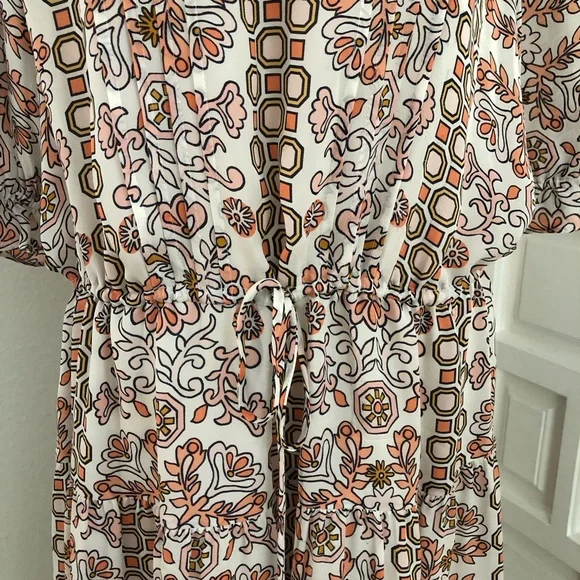 Tory Burch Silk Serena Dress Hicks Garden Printed Size 10 RETAIL $598